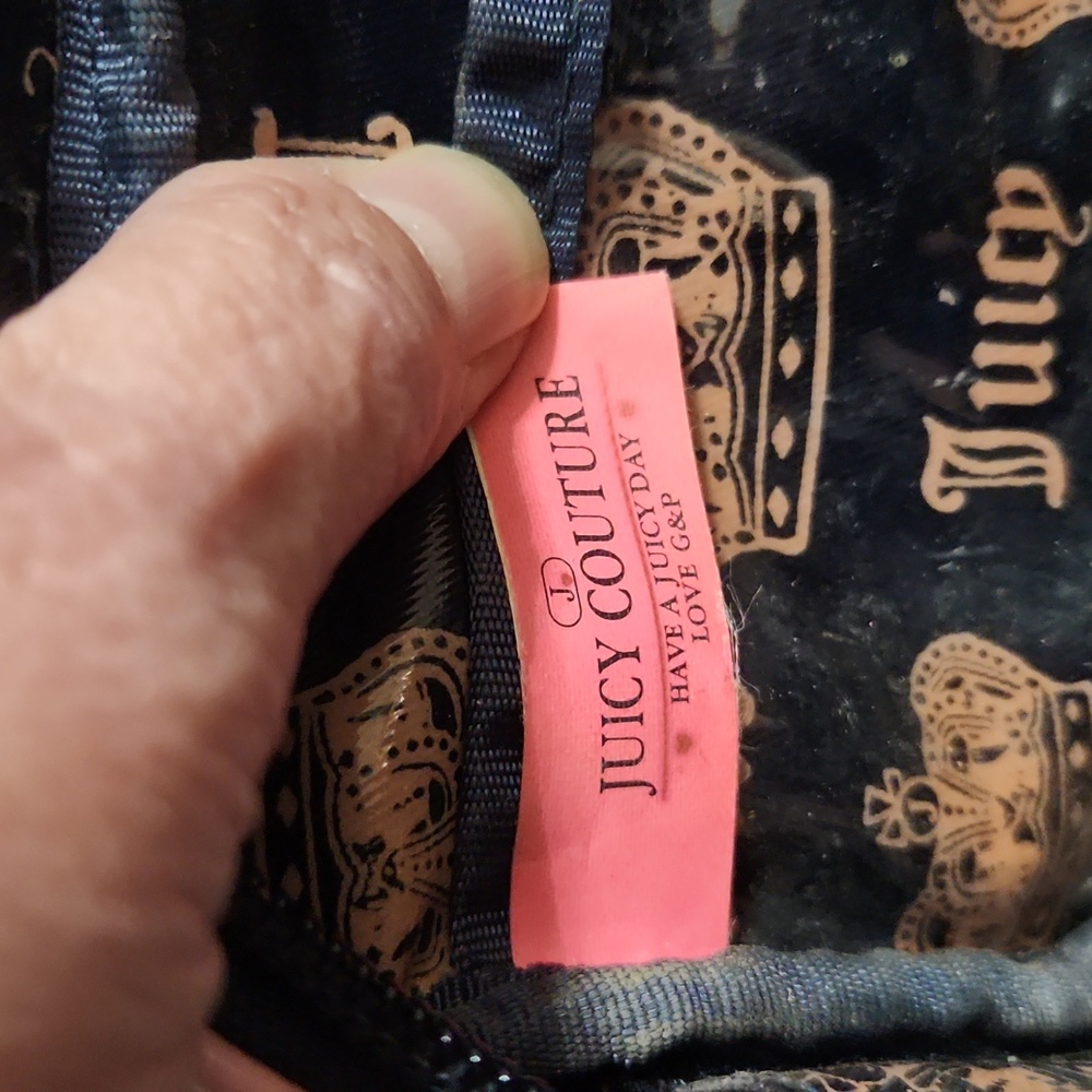 Rare Y2K Juicy Couture Make-up Bag/Organizer Dark Blue And Pink - Picture 8 of 14